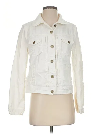 Pre-owned Jcrew Denim Jacket In White