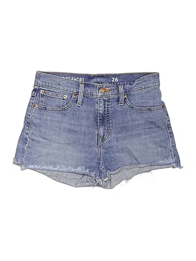 Pre-owned Jcrew Denim Shorts In Blue