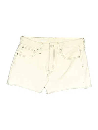 Pre-owned Jcrew Denim Shorts In Ivory