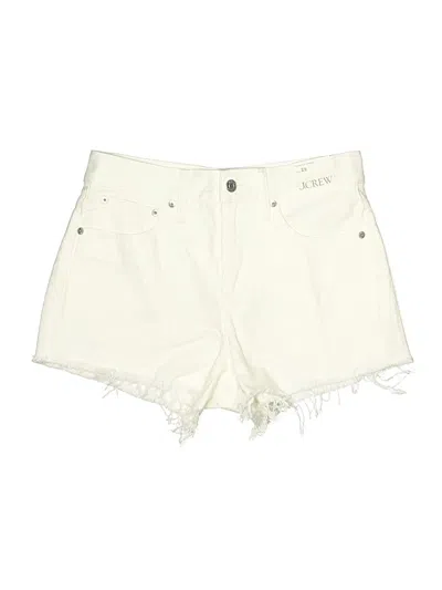 Jcrew Denim Shorts In Ivory