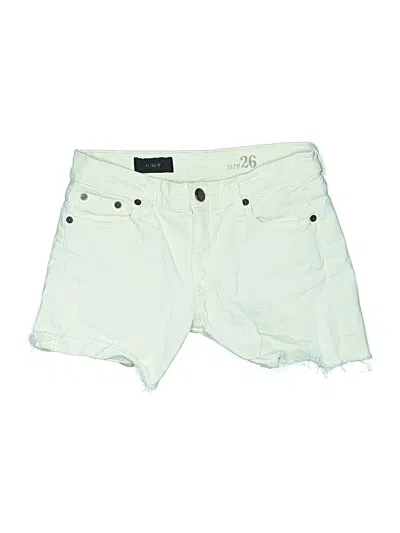 Pre-owned Jcrew Denim Shorts In White