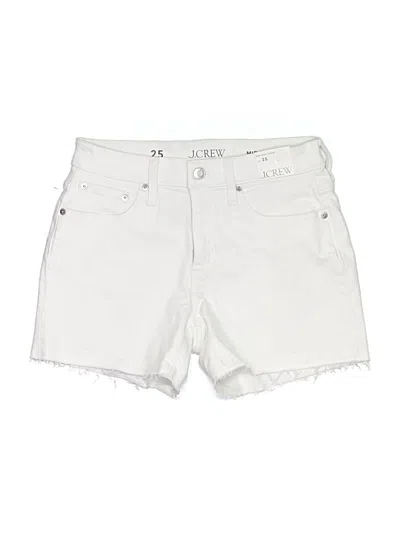 Jcrew Denim Shorts In White