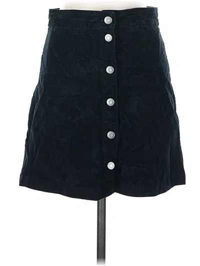 Pre-owned Jcrew Denim Skirt In Black