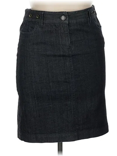 Pre-owned Jcrew Denim Skirt In Black