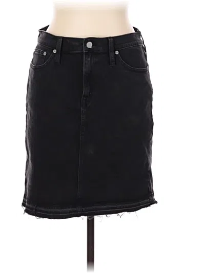 Jcrew Denim Skirt In Black