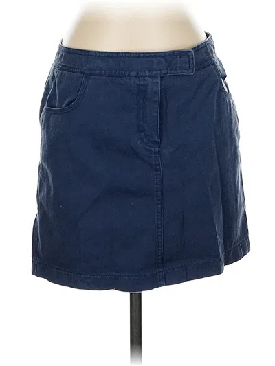 Pre-owned Jcrew Denim Skirt In Blue