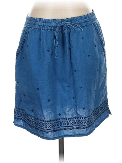Pre-owned Jcrew Denim Skirt In Blue
