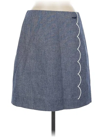 Pre-owned Jcrew Denim Skirt In Blue