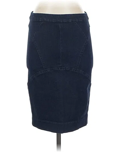 Pre-owned Jcrew Denim Skirt In Blue