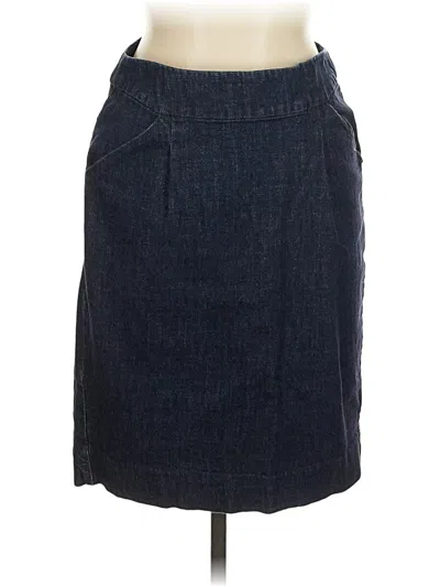 Pre-owned Jcrew Denim Skirt In Blue