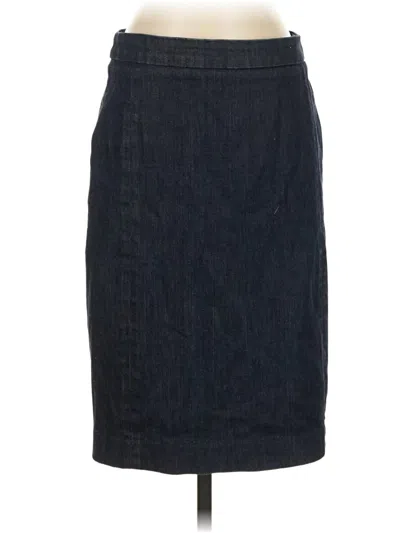Pre-owned Jcrew Denim Skirt In Blue