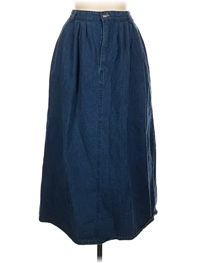 Pre-owned Jcrew Denim Skirt In Blue