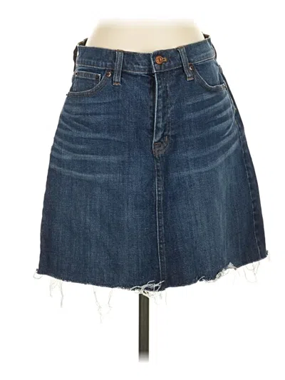Pre-owned Jcrew Denim Skirt In Blue