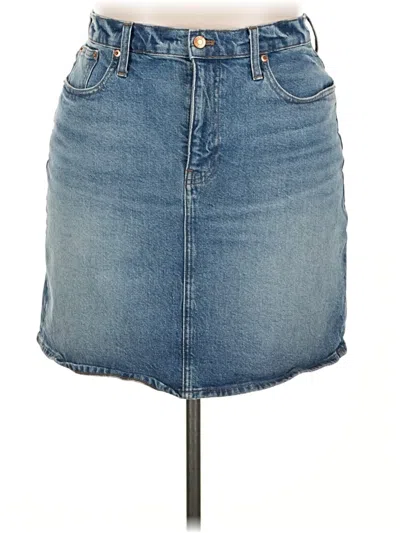 Pre-owned Jcrew Denim Skirt In Blue