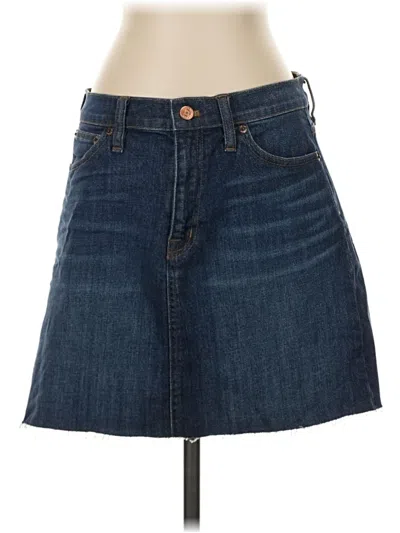 Pre-owned Jcrew Denim Skirt In Blue
