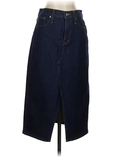 Pre-owned Jcrew Denim Skirt In Blue