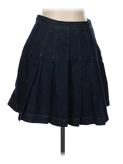 Pre-owned Jcrew Denim Skirt In Blue