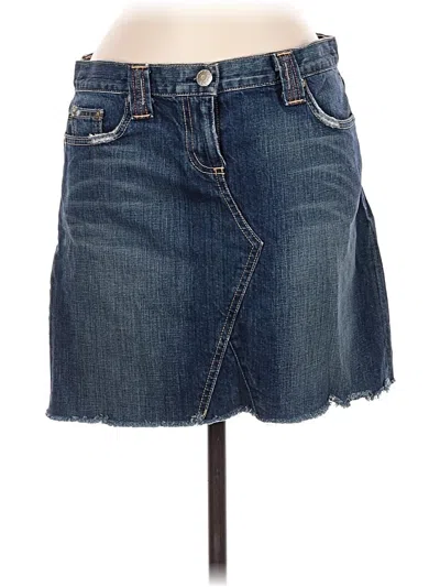 Pre-owned Jcrew Denim Skirt In Blue
