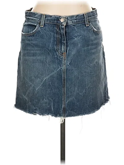 Pre-owned Jcrew Denim Skirt In Blue