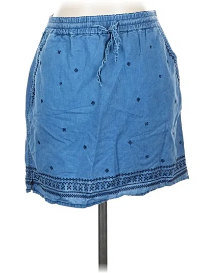 Pre-owned Jcrew Denim Skirt In Blue