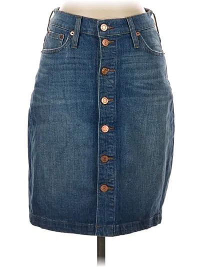 Pre-owned Jcrew Denim Skirt In Blue