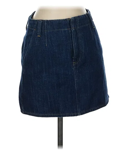 Pre-owned Jcrew Denim Skirt In Blue