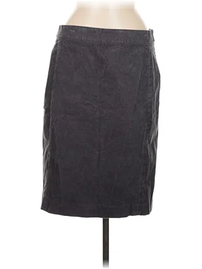 Pre-owned Jcrew Denim Skirt In Gray