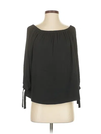 Pre-owned J.crew Factory Store 3/4 Sleeve Blouse In Black