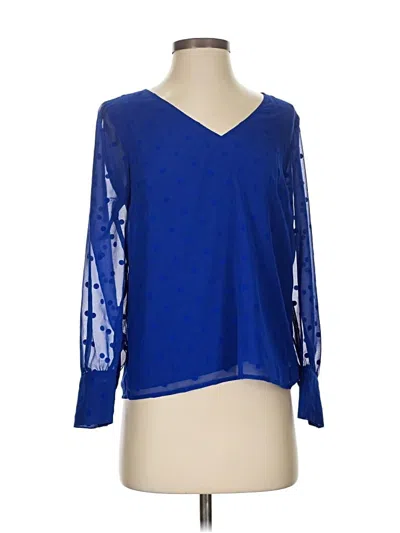 J.crew Factory Store 3/4 Sleeve Blouse In Blue