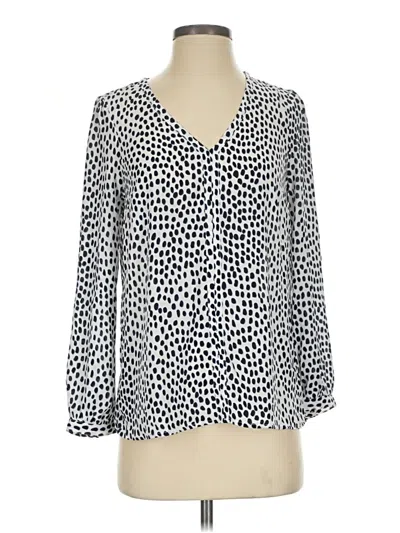 J.crew Factory Store 3/4 Sleeve Blouse In Ivory