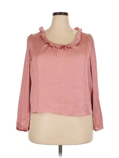 J.crew Factory Store 3/4 Sleeve Blouse In Pink