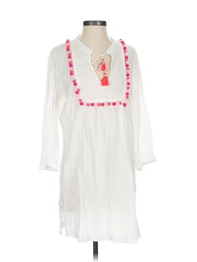 Pre-owned J.crew Factory Store 3/4 Sleeve Blouse In White