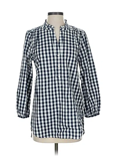 J.crew Factory Store 3/4 Sleeve Button Down Shirt In Multi