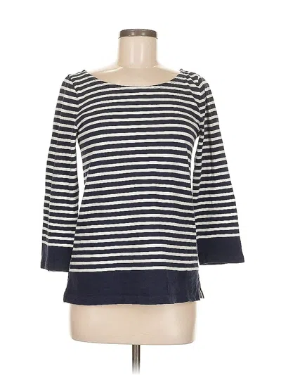 Pre-owned J.crew Factory Store 3/4 Sleeve T-shirt In Blue