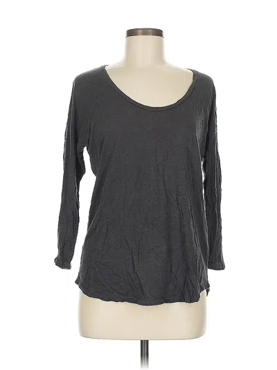 Pre-owned J.crew Factory Store 3/4 Sleeve T-shirt In Gray