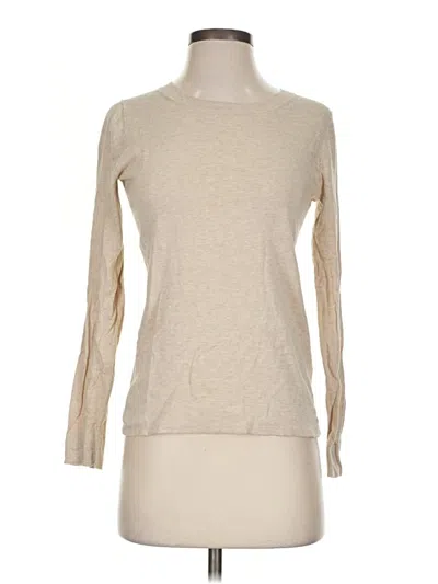 Pre-owned J.crew Factory Store 3/4 Sleeve T-shirt In Tan