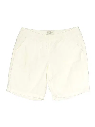 Pre-owned J.crew Factory Store Athletic Shorts In White