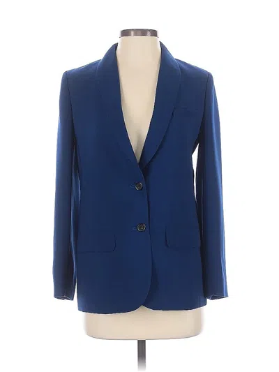 Pre-owned J.crew Factory Store Blazer Jacket In Blue