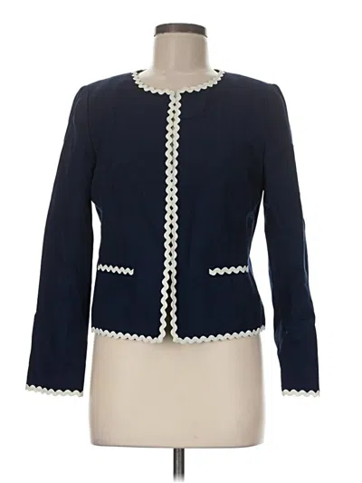 Pre-owned J.crew Factory Store Blazer Jacket In Blue