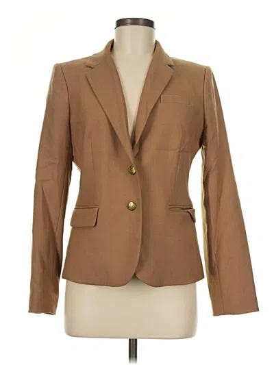 Pre-owned J.crew Factory Store Blazer Jacket In Brown