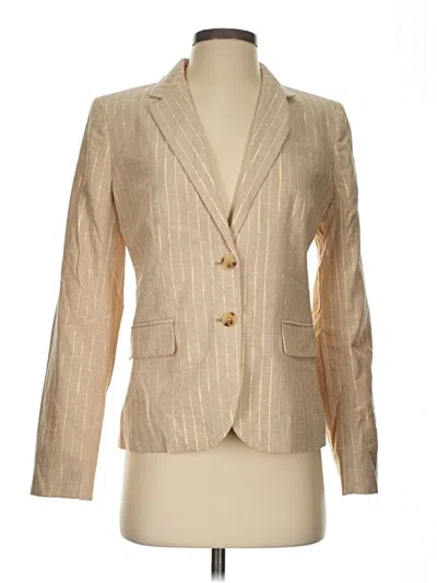 Pre-owned J.crew Factory Store Blazer Jacket In Gold