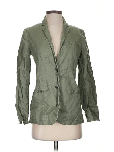 Pre-owned J.crew Factory Store Blazer Jacket In Green