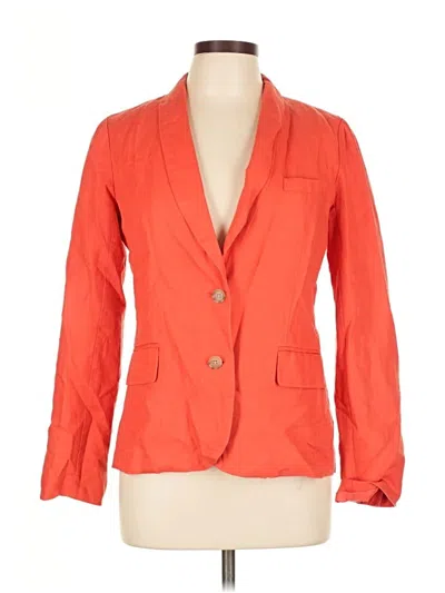Pre-owned J.crew Factory Store Blazer Jacket In Orange