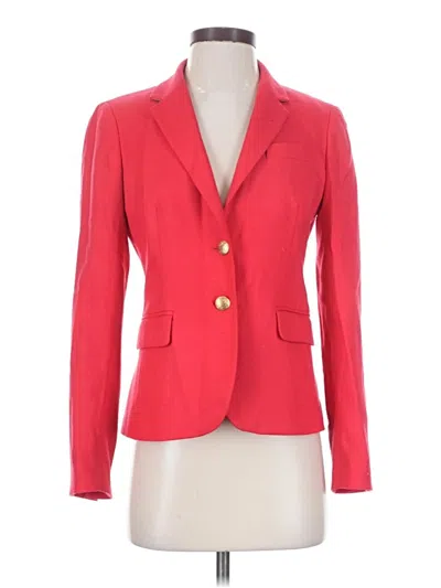 Pre-owned J.crew Factory Store Blazer Jacket In Red