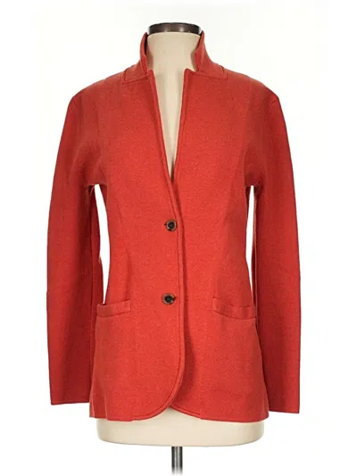 Pre-owned J.crew Factory Store Blazer Jacket In Red