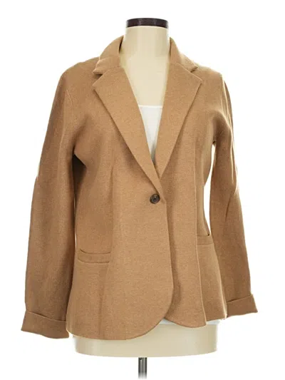 Pre-owned J.crew Factory Store Blazer Jacket In Tan
