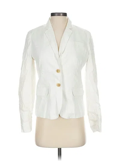 Pre-owned J.crew Factory Store Blazer Jacket In White