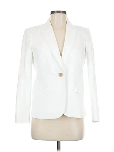 Pre-owned J.crew Factory Store Blazer Jacket In White