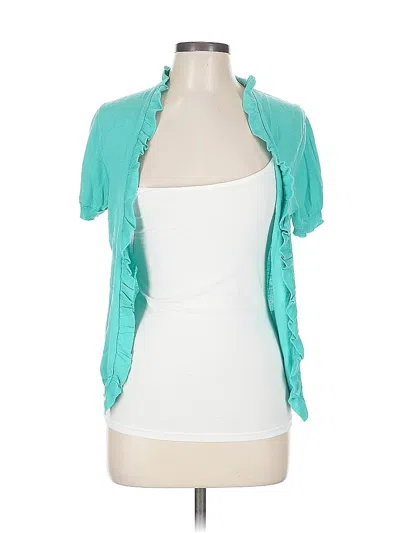 Pre-owned J.crew Factory Store Cardigan Sweater In Blue