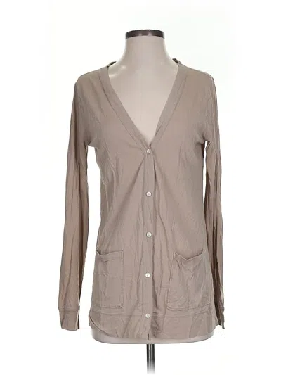 Pre-owned J.crew Factory Store Cardigan Sweater In Brown